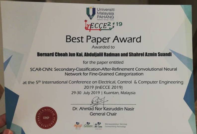 InECCE2019 Certificate